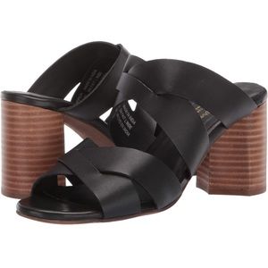 seychelles embellished black heel sandal 6 ($125)